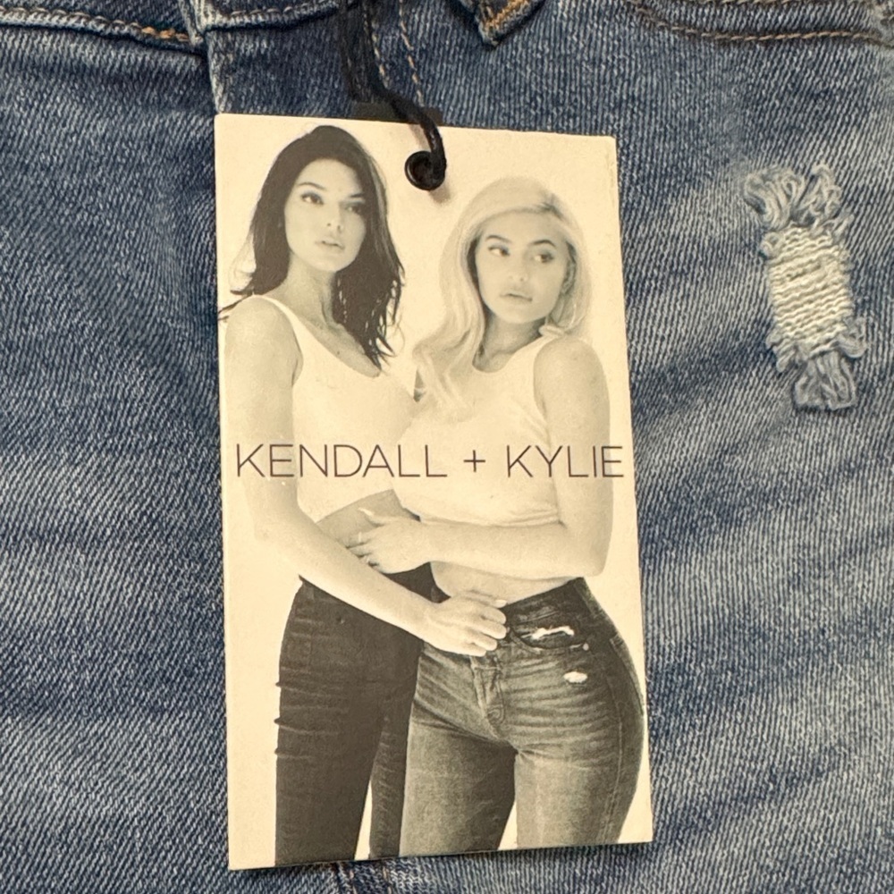 NWT Kendall & Kylie Distressed Blue Skinny Jeans 1/25 - Picture 3 of 8